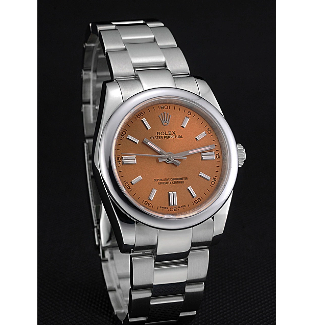 Best AAA Replica Sites Stainless DateJust Oyster Steel Perpetual Steel Rolex Bracelet Champagne Stainless 622639 Case Dial 0814
